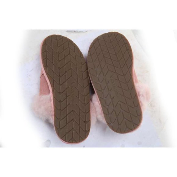 NWOB KOOLABURRA BY UGG MILO slippers slip on slide suede womens shoes pink 6 - Picture 10 of 14